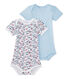 Lot de 2 bodies bébé garçon manches courtes