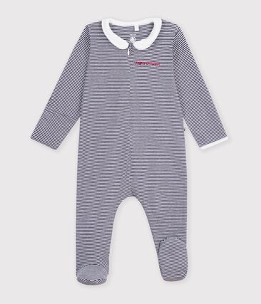 Pyjama bébé en coton imprimé à rayures