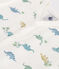 Combinaison courte bébé en coton dinosaures blanc MARSHMALLOW/blanc MULTICO