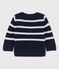 Cardigan en tricot torsadé bébé bleu SMOKING/blanc MARSHMALLOW