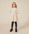 Robe manches longues bi-matière enfant fille écru AVALANCHE