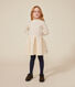 Robe manches longues bi-matière enfant fille