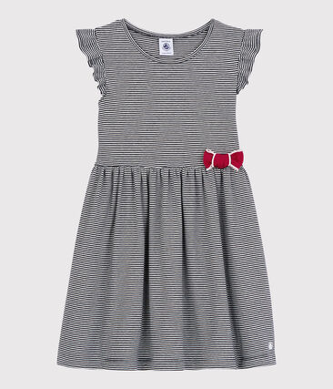 PETIT BATEAU - Robe manches courtes en coton enfant fille
