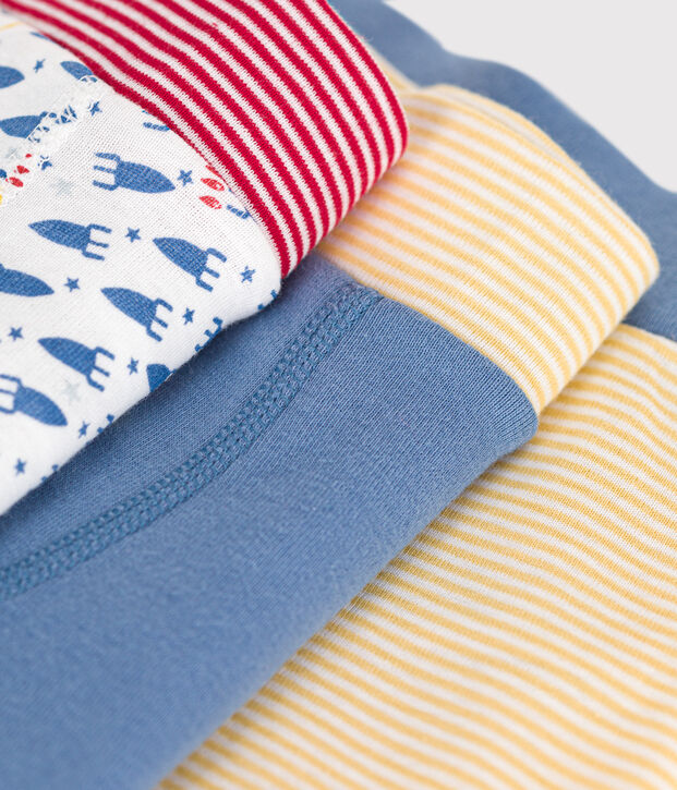 Lot de 3 boxers fus&eacute;es en coton enfant multicouleur