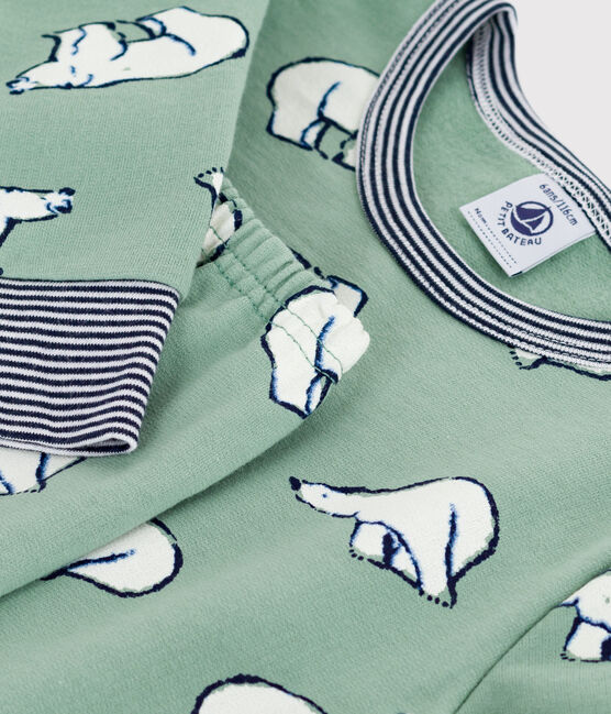 Pyjama enfant en molleton imprimé ours SAULE/ MULTICO