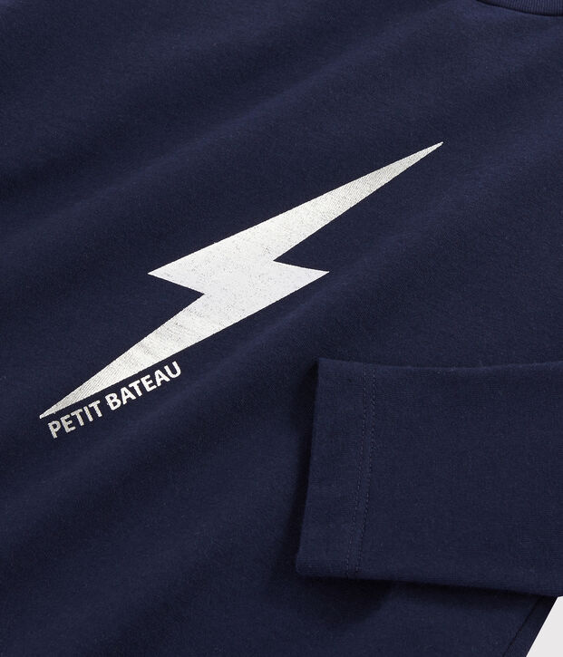 Tee-shirt s&eacute;rigraphi&eacute; enfant gar&ccedil;on bleu