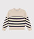 Pull en laine marinière Femme