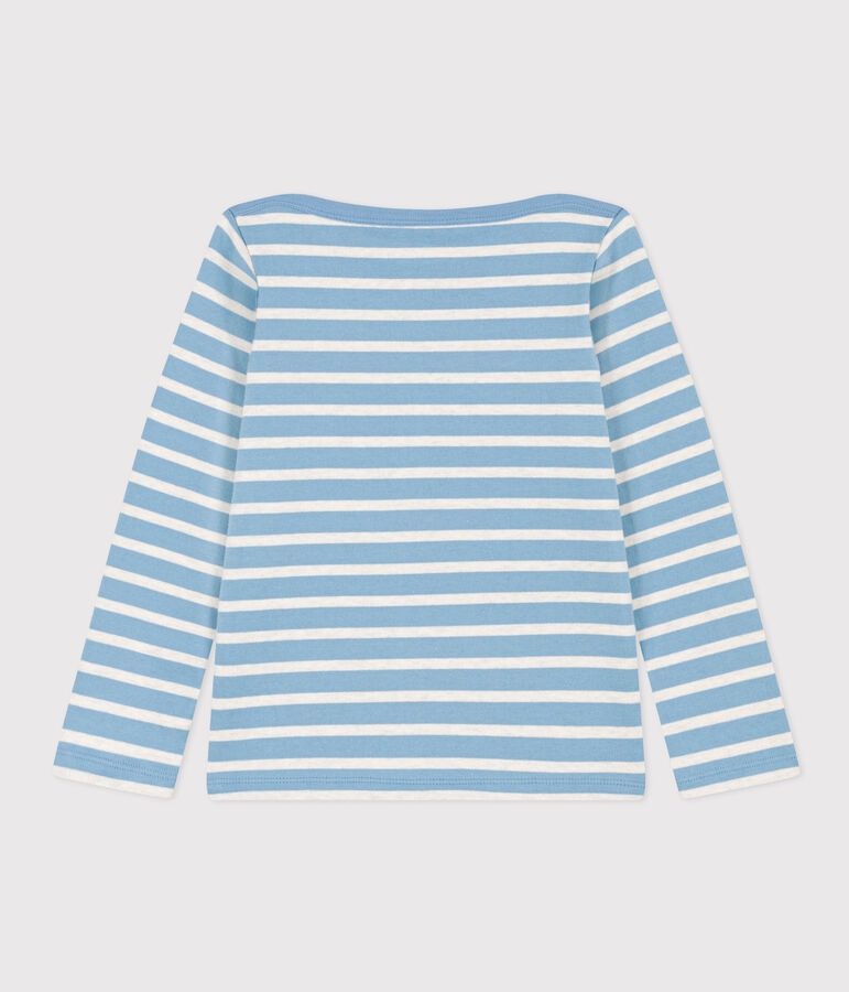 Marini&egrave;re iconique en coton enfant fille / gar&ccedil;on bleu/beige