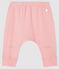 Legging tête de chat bébé en côte rose CHARME