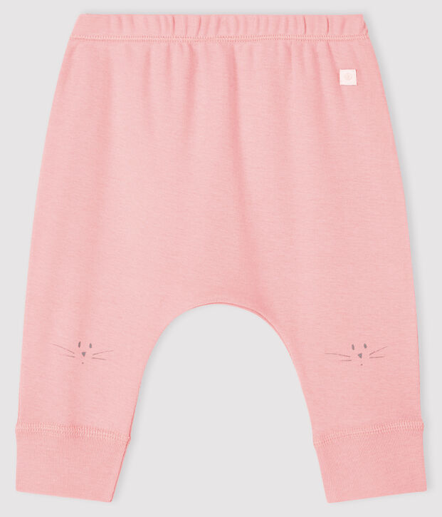 Legging t&ecirc;te de chat b&eacute;b&eacute; en c&ocirc;te rose