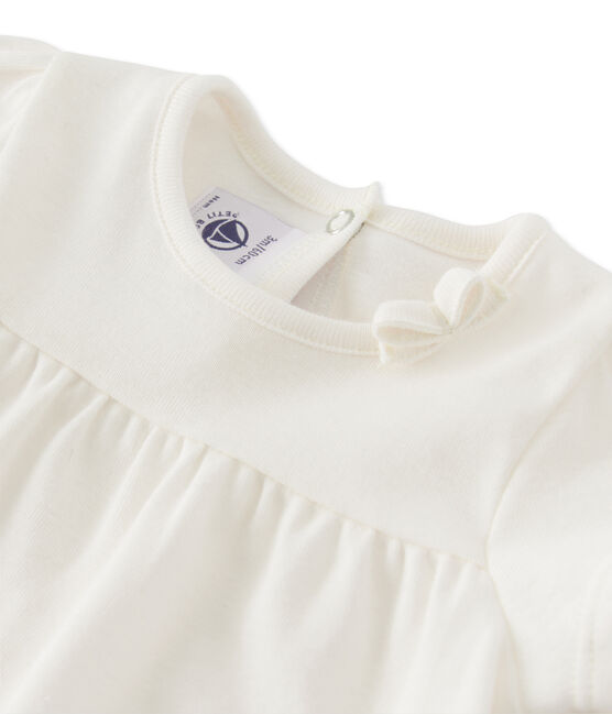 T-shirt bébé fille blanc MARSHMALLOW