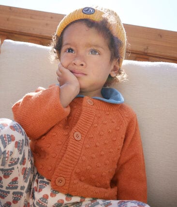 Cardigan en tricot de laine et nylon recyclé bébé
