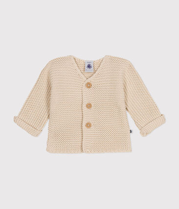 PETIT BATEAU - Cardigan en tricot point mousse bébé