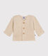 Cardigan en tricot point mousse bébé