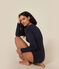 Body en coton et élasthanne femme bleu SMOKING