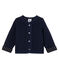 Cardigan bébé fille en tubique matelassé bleu SMOKING CN