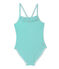 Maillot de bain fille 1 pièce vert FLAG/blanc LAIT