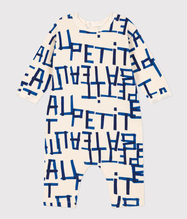 Combinaison longue en molleton imprimé bébé