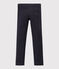 Pantalon slim en gabardine de coton enfant garçon bleu SMOKING