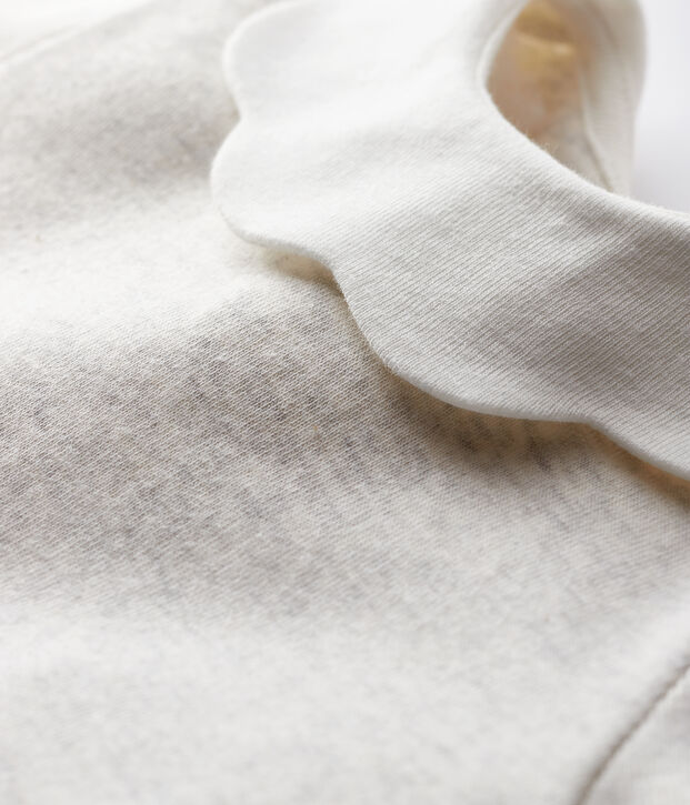 Blouse manches longues b&eacute;b&eacute; fille beige