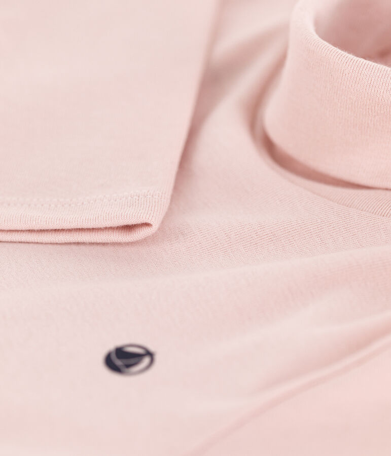 Sous-pull en coton enfant fille / gar&ccedil;on rose