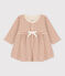 Robe à rayures bébé en tubique en coton blanc AVALANCHE/ CINA:AVALANCHE