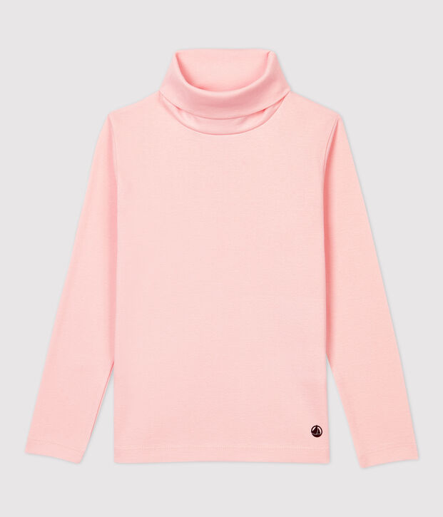 Sous-pull en coton enfant fille / gar&ccedil;on rose