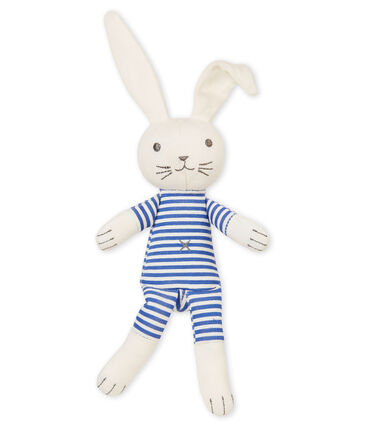 Doudou Lapin Hochet Bebe Mixte Smoking Marshmallow Petit Bateau