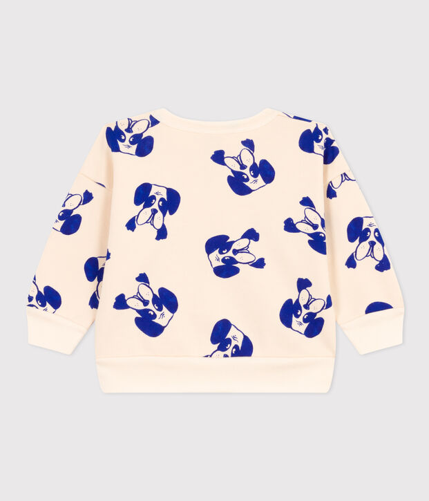 Sweatshirt en molleton imprim&eacute; b&eacute;b&eacute; &eacute;cru/multicouleur