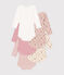 Lot de 5 bodies manches longues fleurs en coton bébé variante 1