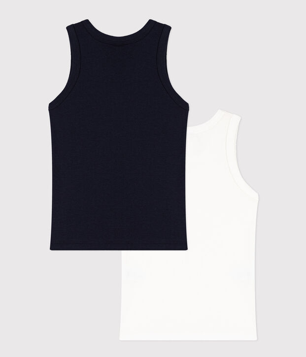 Lot de 2 d&eacute;bardeurs en coton petit gar&ccedil;on multicouleur