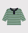 Tee-shirt manches longues en jersey fin bébé vert PALMERAIE/ PAUL