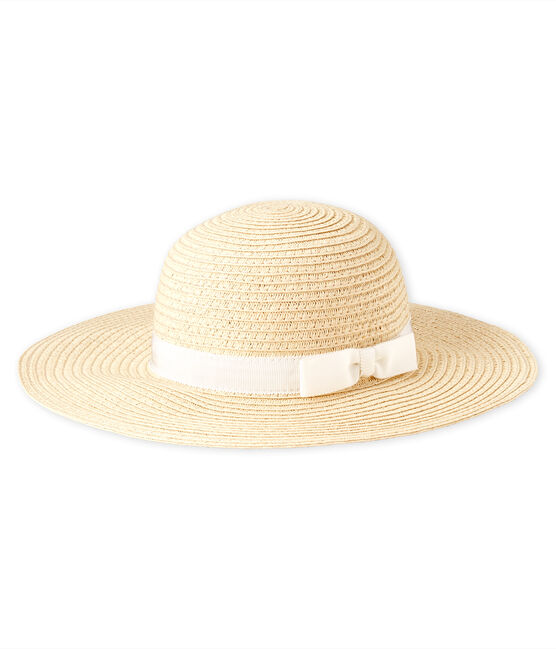 Chapeau De Paille Bebe Fille Naturel Petit Bateau