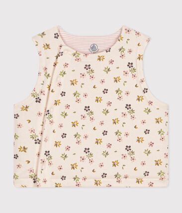 GILET SANS MANCHE REVERSIBLE EN COTON BÉBÉ