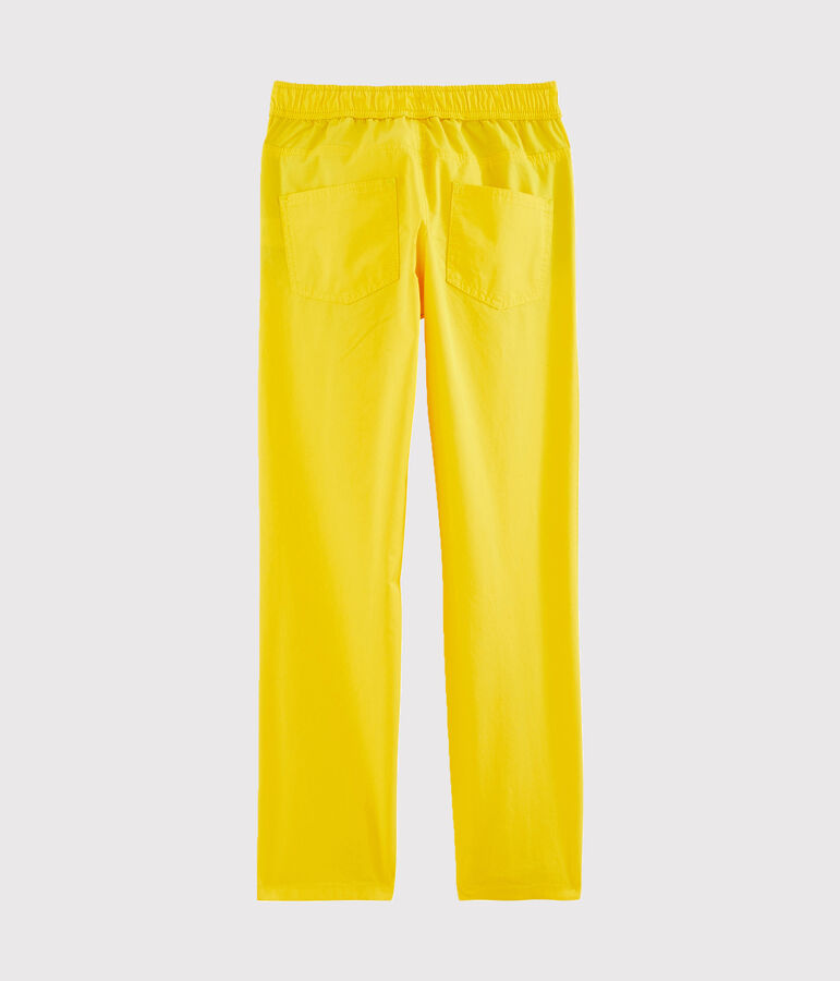 Pantalon enfant gar&ccedil;on jaune