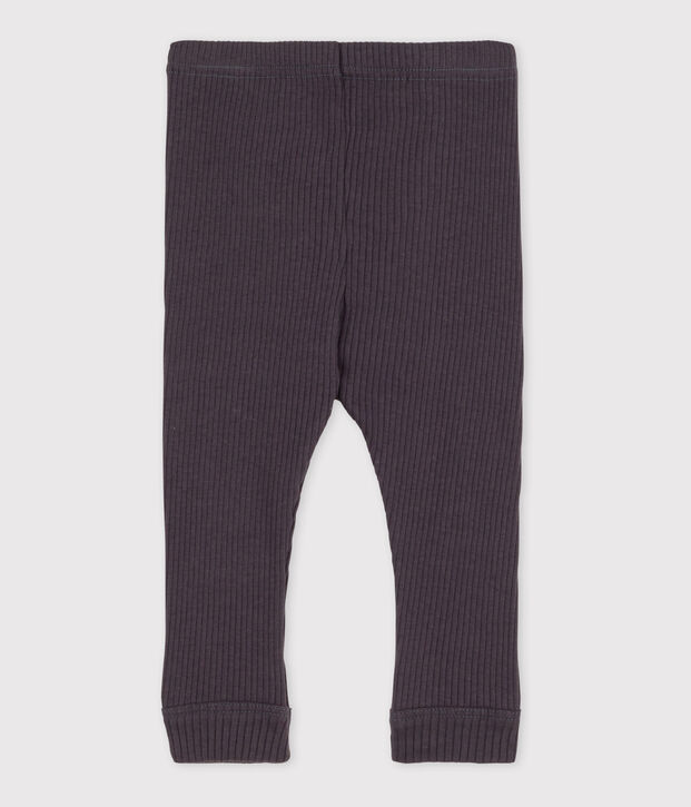 Legging b&eacute;b&eacute; en maille c&ocirc;tel&eacute;e gris