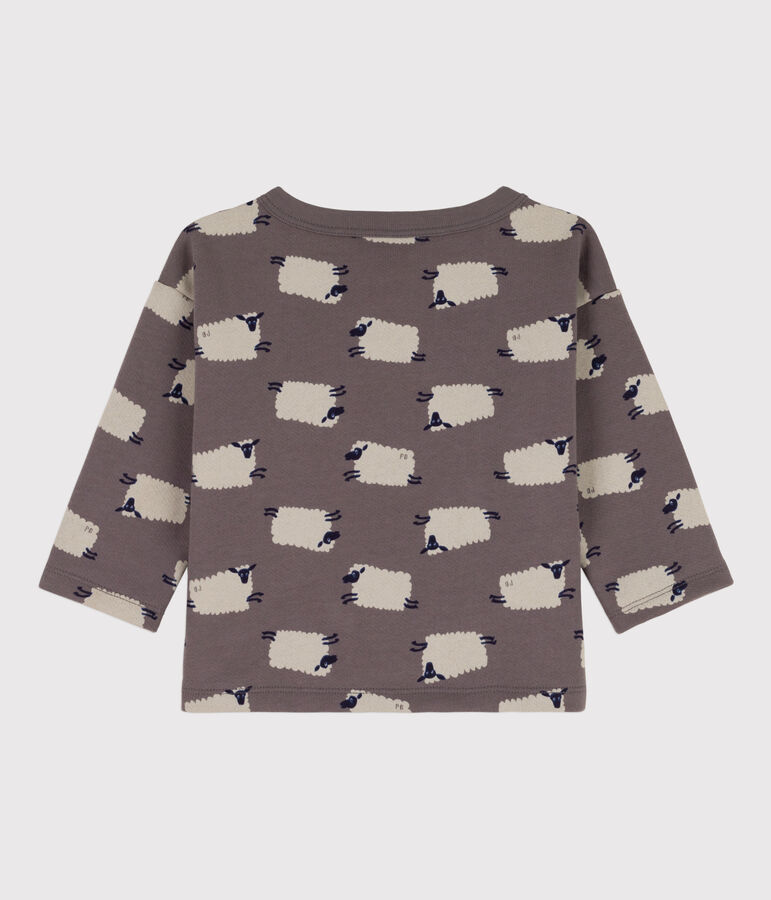 Sweatshirt b&eacute;b&eacute; imprim&eacute; moutons en molleton BONGRIS/ MULTICO