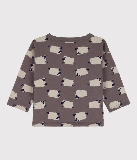 Sweatshirt bébé imprimé moutons en molleton BONGRIS/ MULTICO