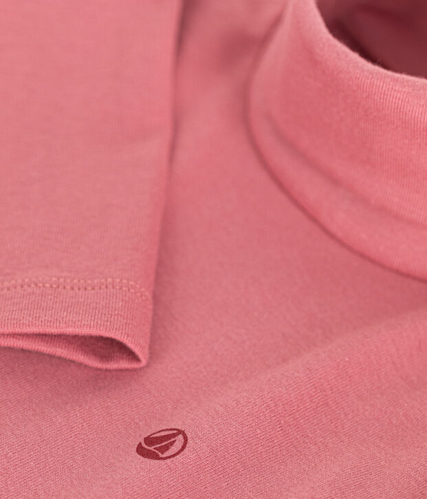 Sous-pull en coton enfant fille / gar&ccedil;on rose