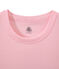 T-shirt femme en côte originale rose BABYLONE