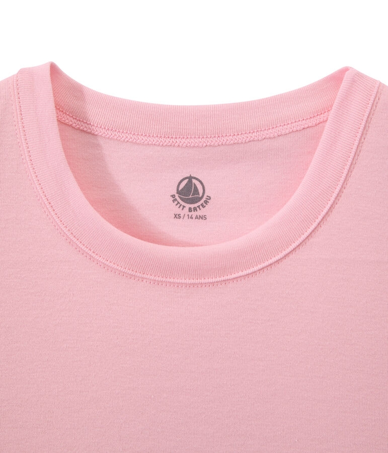 T-shirt femme en c&ocirc;te originale rose
