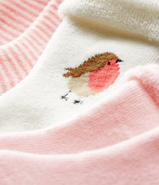 Lot composé de 3 paires de chaussettes en éponge, moelleuses et confortables. variante 2