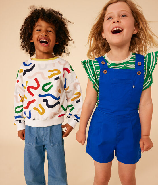 Tee-shirt rayé en jersey léger enfant fille PRADO/ AVALANCHE