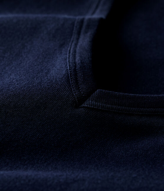 Tee-shirt L'ICONIQUE col V en coton Femme bleu SMOKING