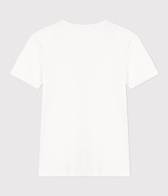 Tee-shirt L'ICONIQUE cocotte en coton Femme blanc ECUME