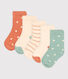 Lot de 5 paires de chaussettes pois bébé