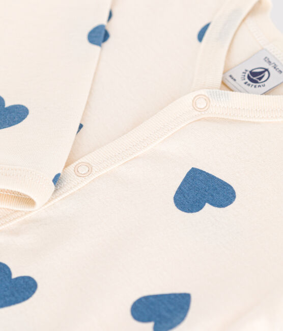 Pyjama sans pieds imprimé en coton bébé bleu AVALANCHE/ BEACH