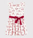 Robe manches courtes en popeline enfant fille