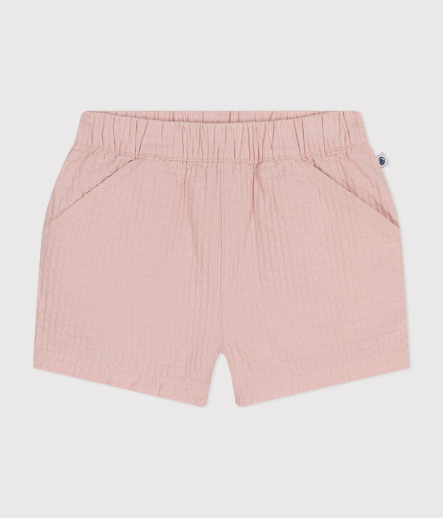 Short en fa&ccedil;onn&eacute; b&eacute;b&eacute; rose
