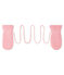 Moufles bébé mixte doublées polaire rose CHARME/blanc MARSHMALLOW
